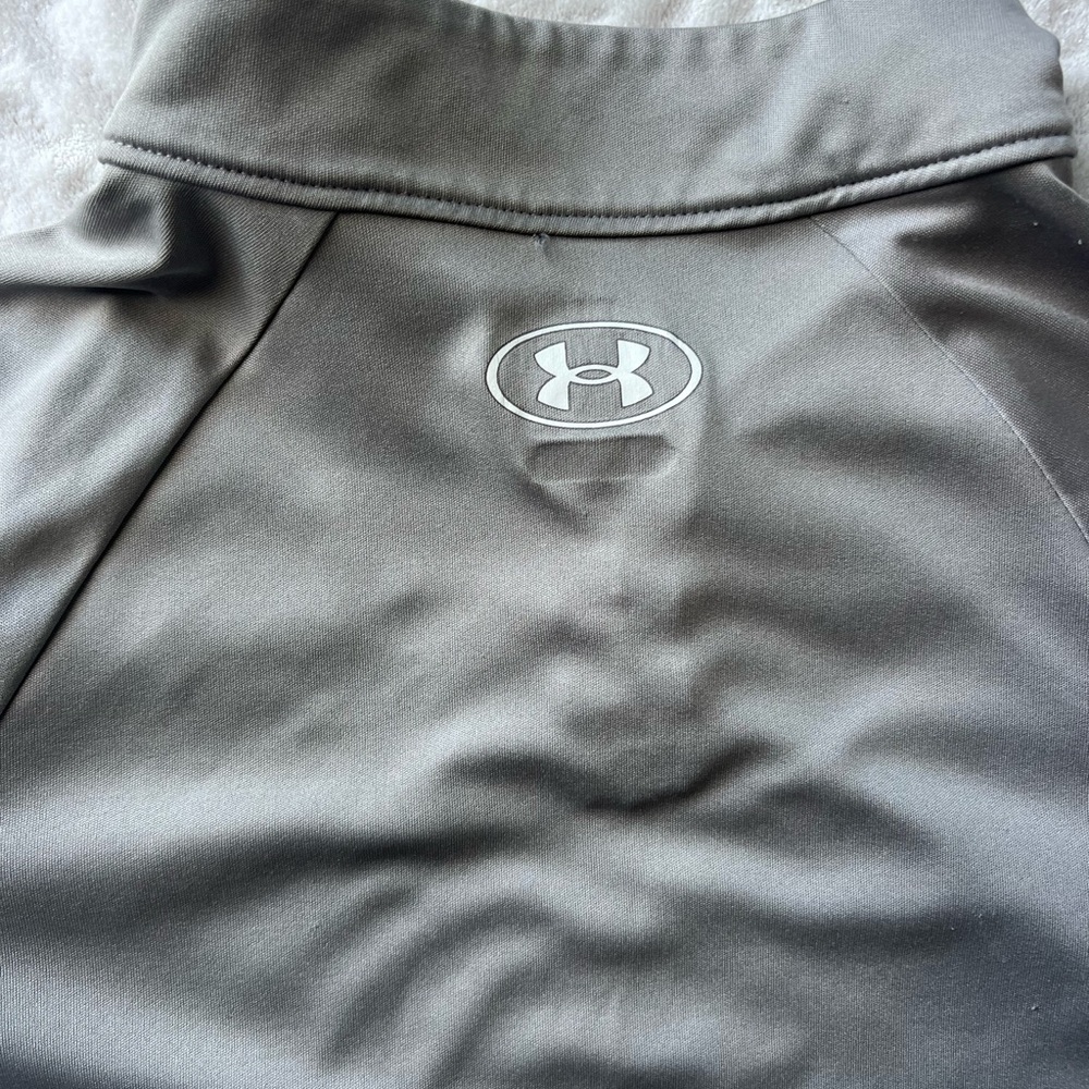 Under Armour Boys Light Grey Quarter zip Pullover Size Youth Small - Picture 7 of 9